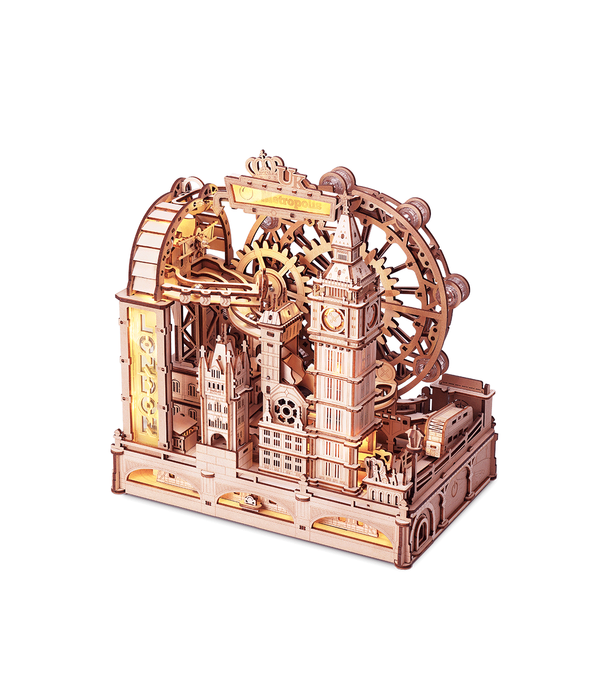 ROKR London Marble Run Puzzle en bois 3D