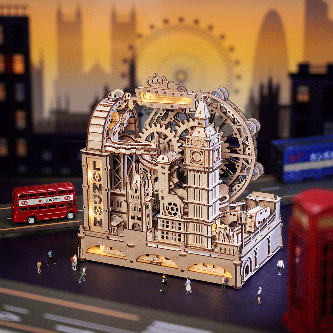 ROKR London Marble Run Puzzle en bois 3D