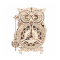 Puzzle mécanique en bois 3D Horloge Hibou ROKR