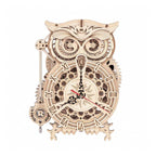 Puzzle mécanique en bois 3D Horloge Hibou ROKR