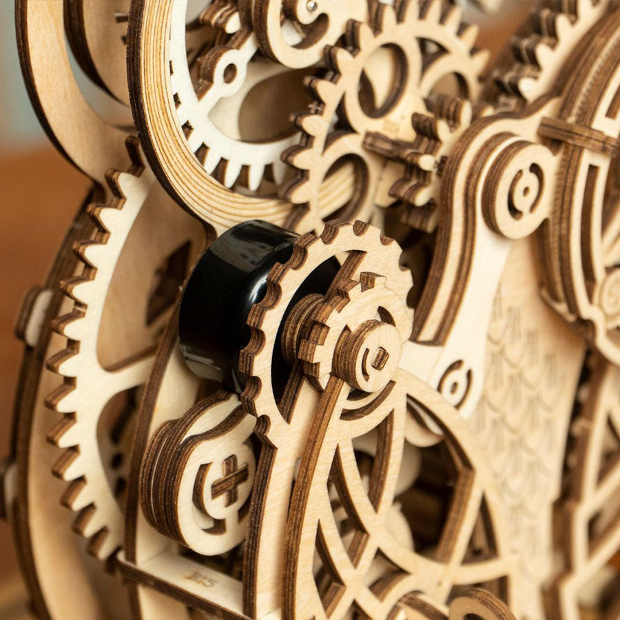 Puzzle mécanique en bois 3D Horloge Hibou ROKR
