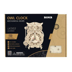 Puzzle mécanique en bois 3D Horloge Hibou ROKR