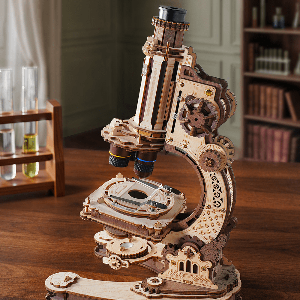 ROKR Microscope, puzzle mécanique 3D en bois