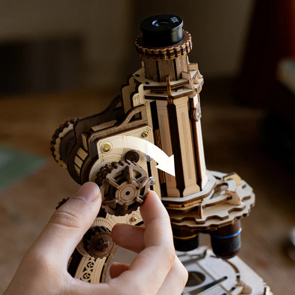 ROKR Microscope, puzzle mécanique 3D en bois
