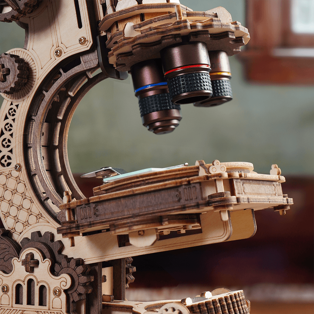 ROKR Microscope, puzzle mécanique 3D en bois