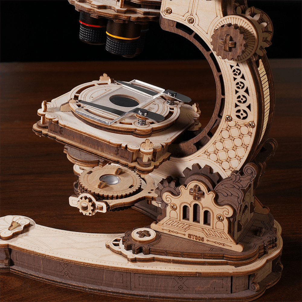 ROKR Microscope, puzzle mécanique 3D en bois