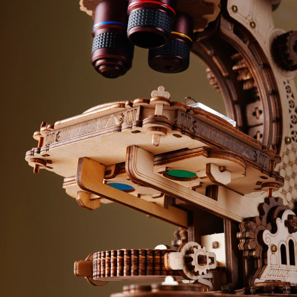 ROKR Microscope, puzzle mécanique 3D en bois