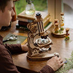 ROKR Microscope, puzzle mécanique 3D en bois