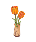 Puzzle 3D en bois Rowood, tulipe orange
