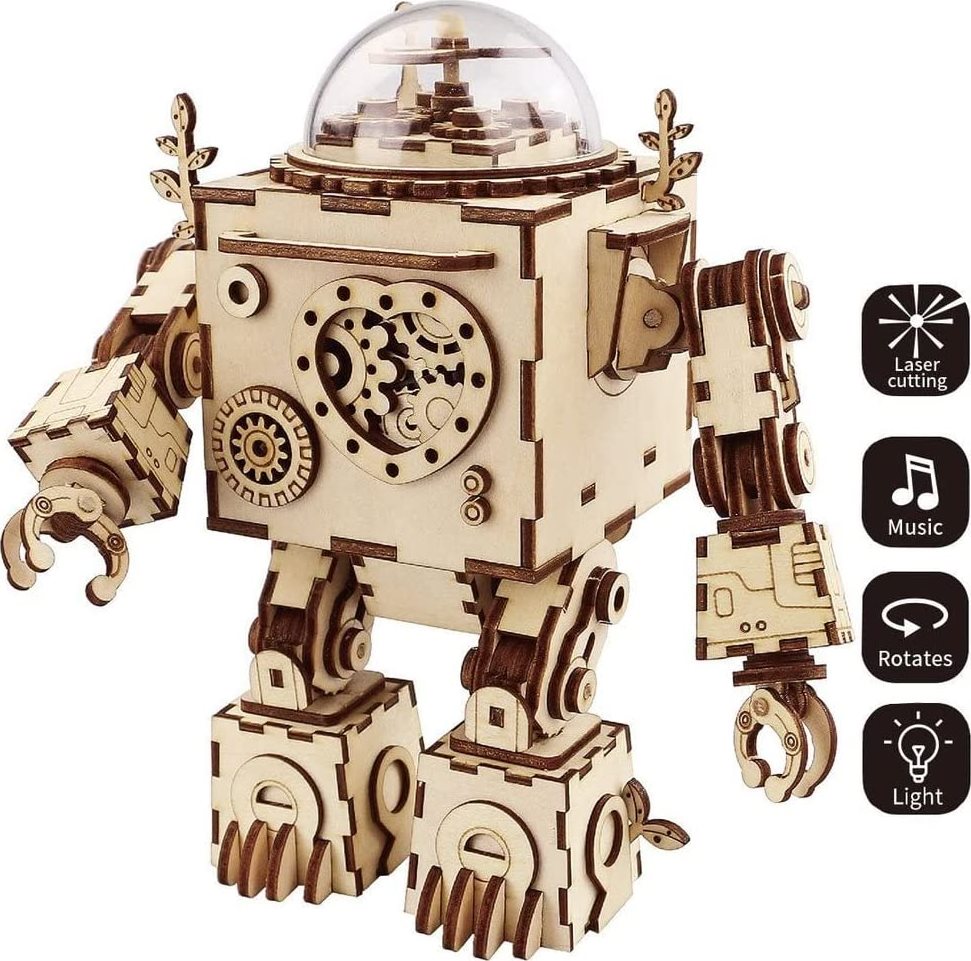 Puzzle en Bois 3D ROKR Robot Orphée