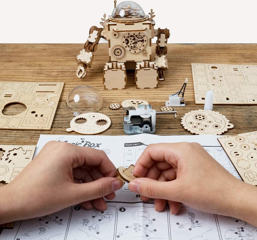 Puzzle en Bois 3D ROKR Robot Orphée