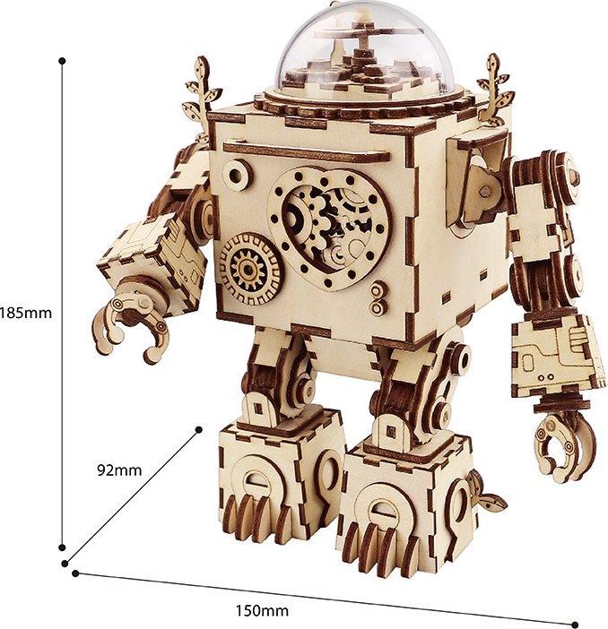 Puzzle en Bois 3D ROKR Robot Orphée