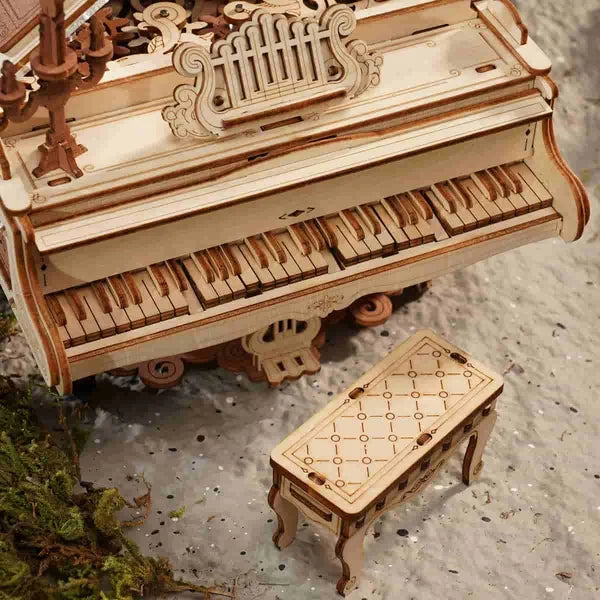 Boîte à Musique Mécanique ROKR Piano Magique Puzzle 3D en Bois