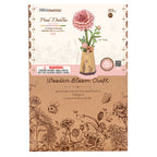 Rowood Puzzle en Bois 3D Fleur en Bois Dahlia Rose