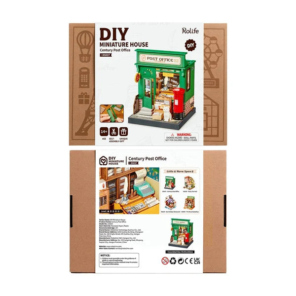 Miniature Maison DIY Bureau de Poste du Siècle Rolife