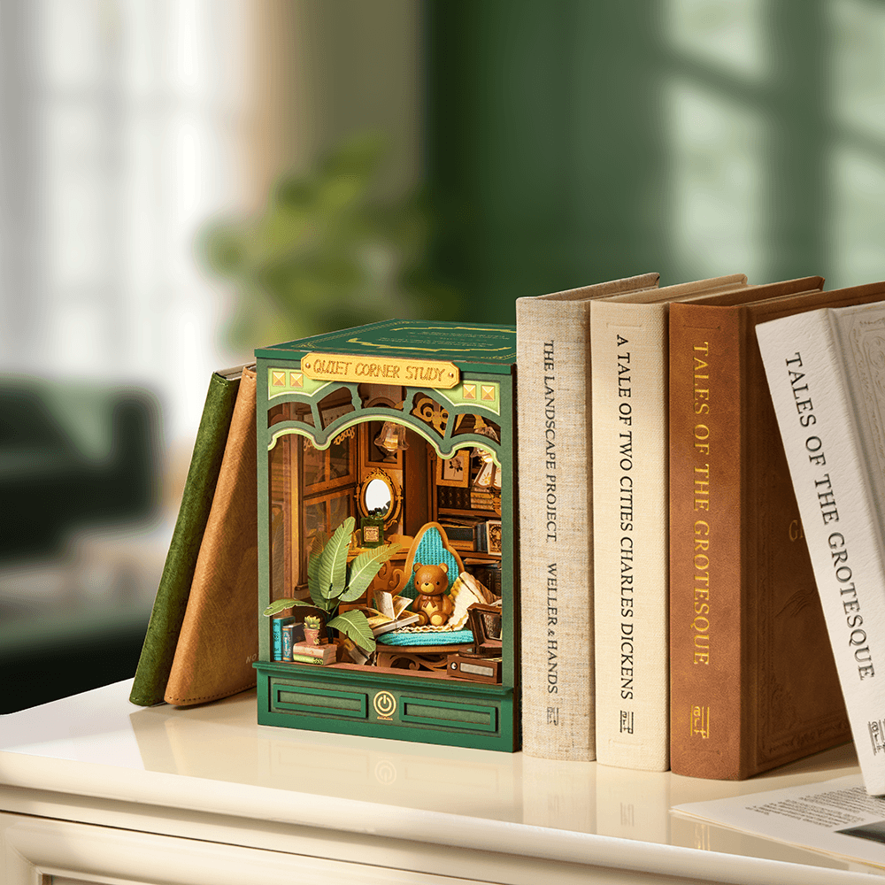 Rolife Coin Tranquille Étude DIY Book Nook
