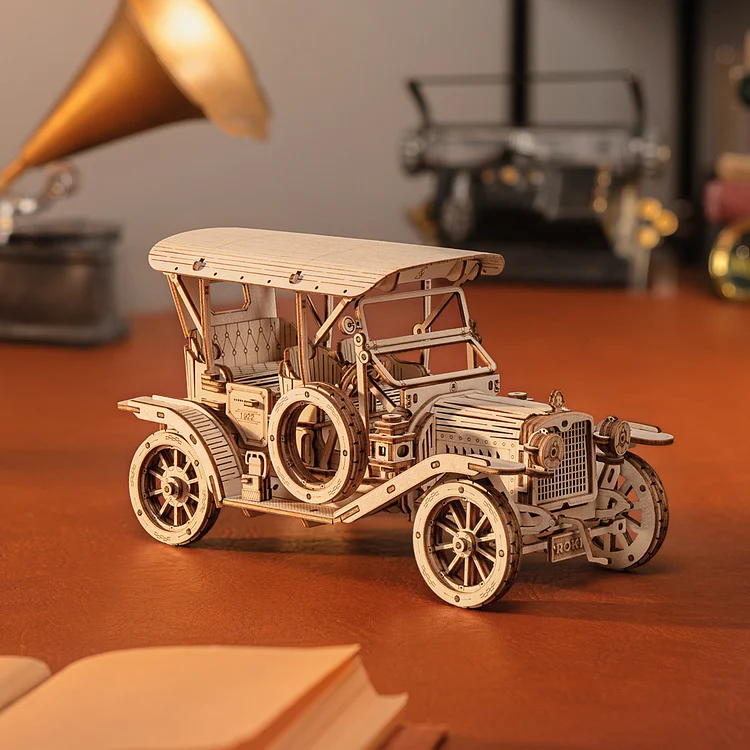Puzzle en bois 3D Voiture Vintage ROKR