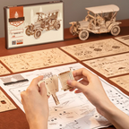 Puzzle en bois 3D Voiture Vintage ROKR