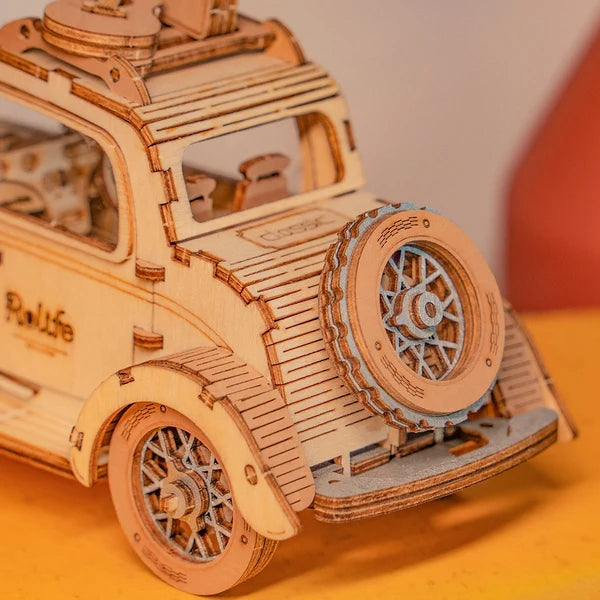 Puzzle en bois 3D Voiture Ancienne Rolife