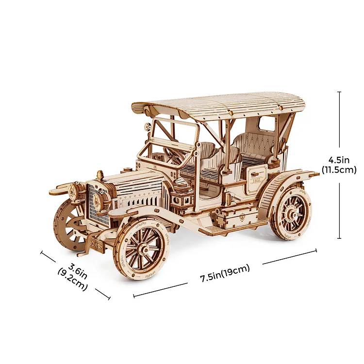 Puzzle en bois 3D Voiture Vintage ROKR