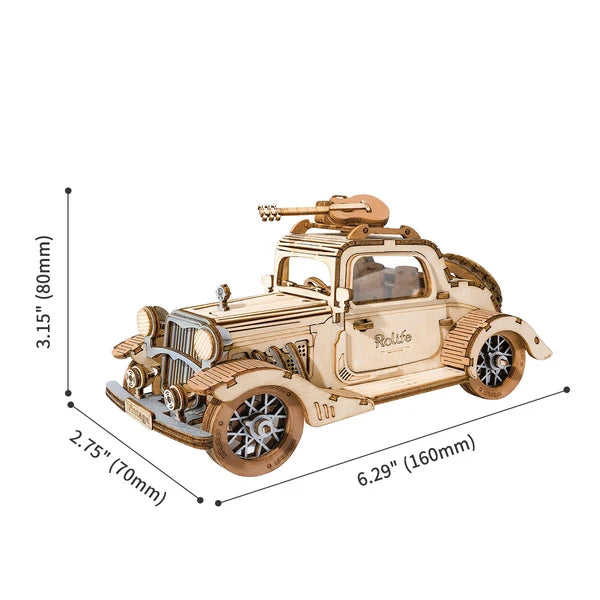 Puzzle en bois 3D Voiture Ancienne Rolife