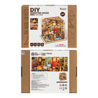 Mini-maison miniature DIY bibliothèque d'étude de Sam Rolife