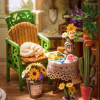 Rolife Secret Bloomy Nook DIY Serre miniature de bibliothèque