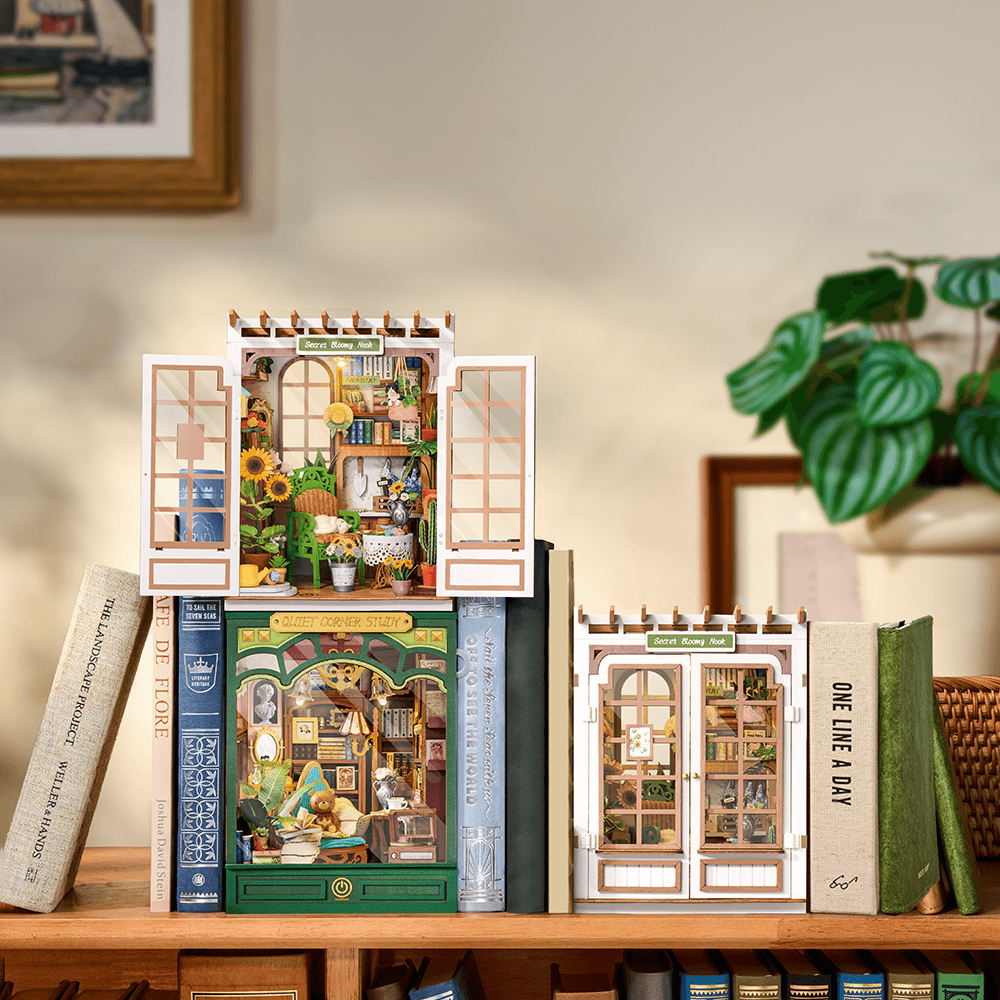 Rolife Secret Bloomy Nook DIY Serre miniature de bibliothèque