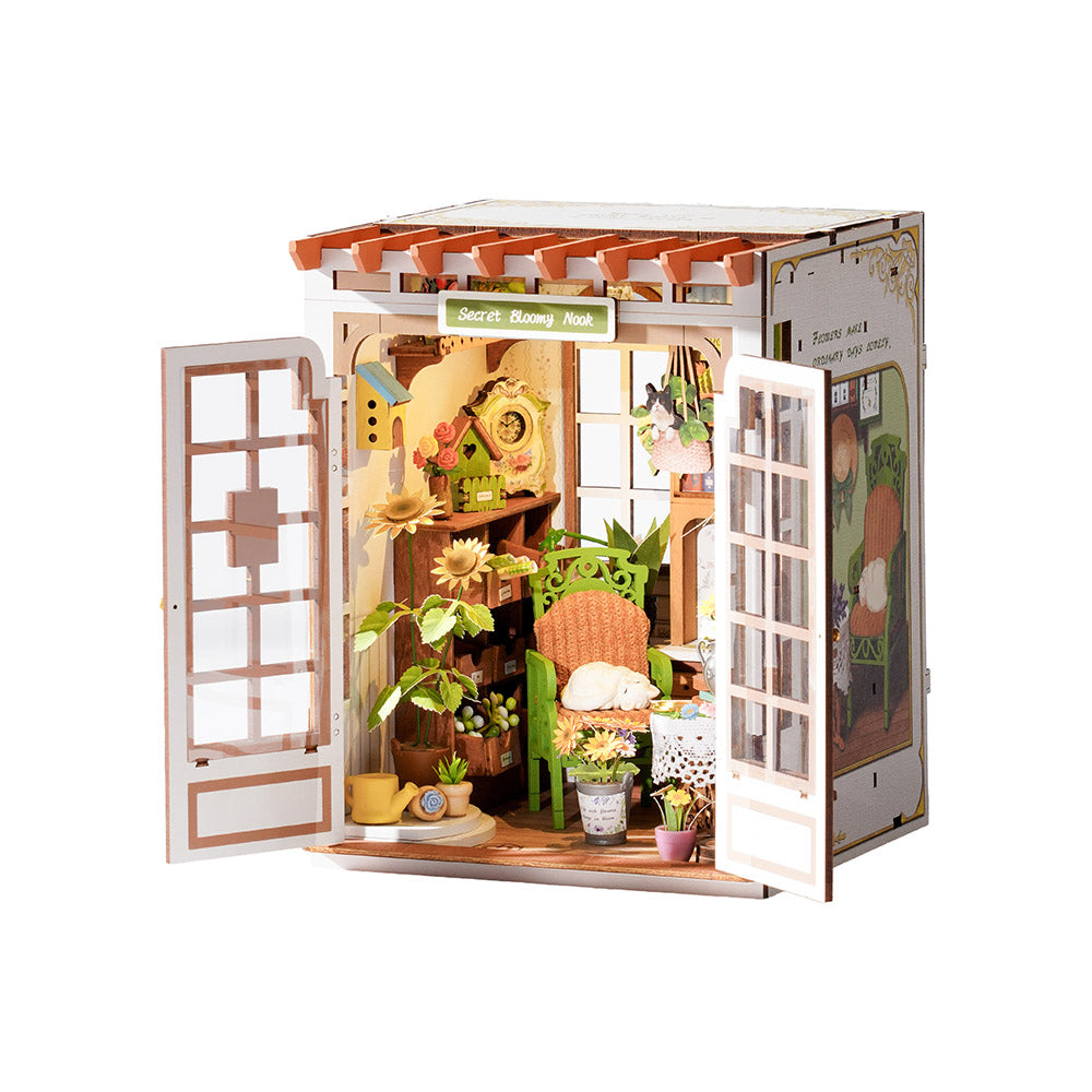 Rolife Secret Bloomy Nook DIY Serre miniature de bibliothèque