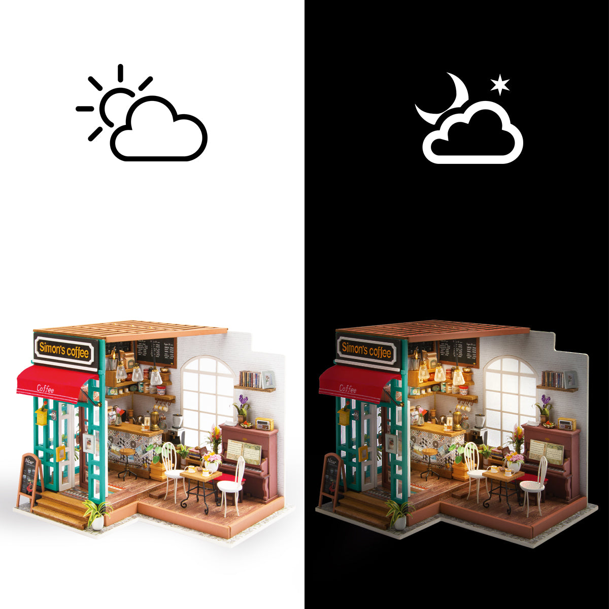 Mini-maison DIY Café de Simon de Rolife