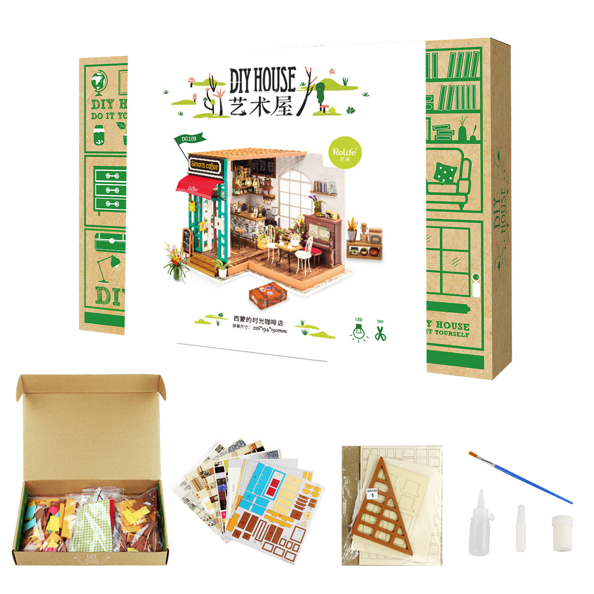 Mini-maison DIY Café de Simon de Rolife