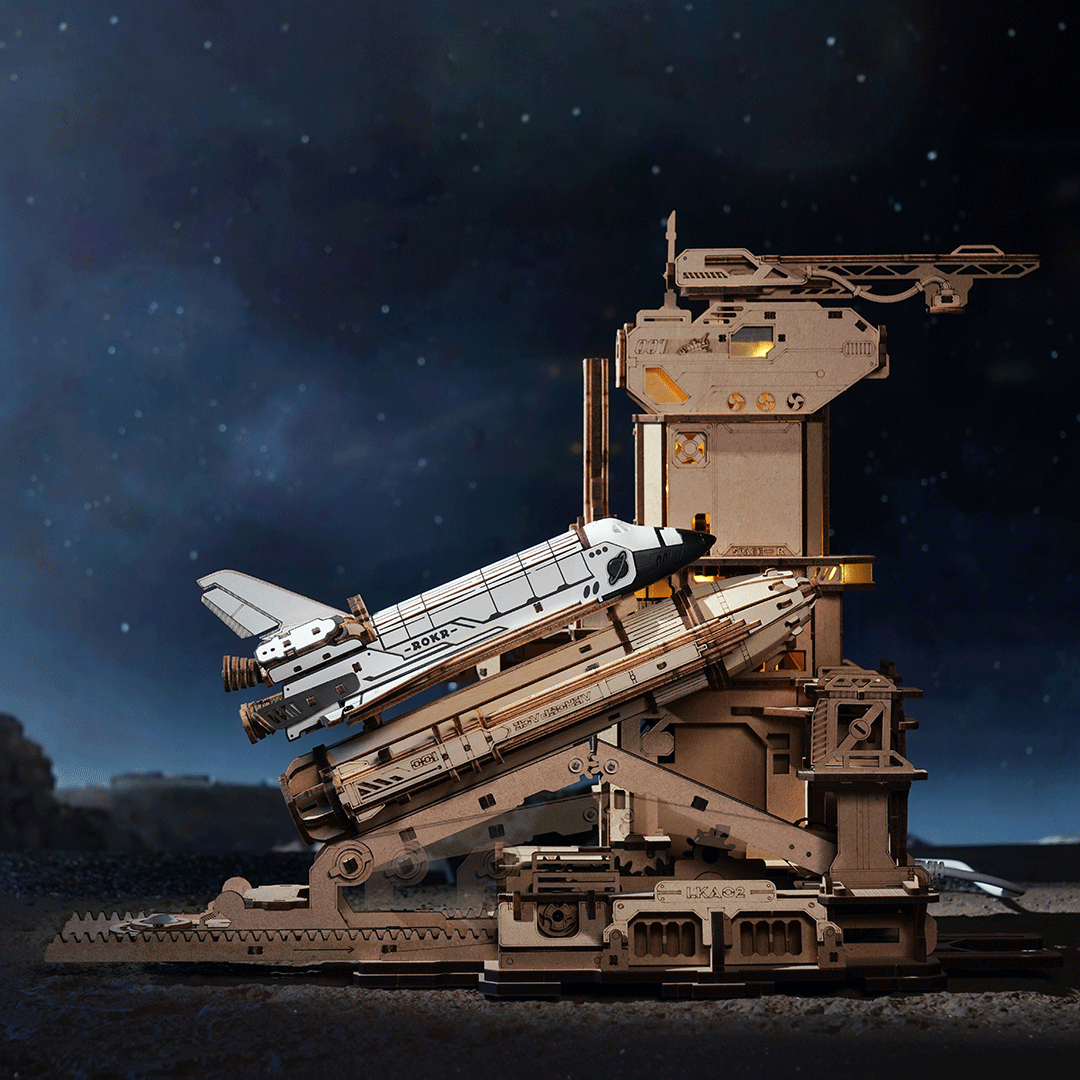 ROKR Puzzle 3D en Bois Navette Spatiale