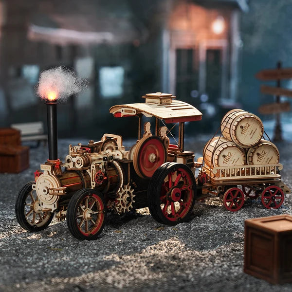 ROKR Moteur à vapeur mécanique – Puzzle 3D en bois