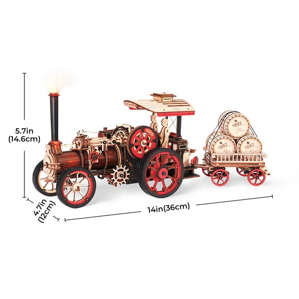 ROKR Moteur à vapeur mécanique – Puzzle 3D en bois
