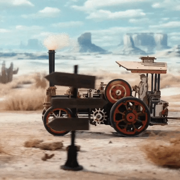 ROKR Moteur à vapeur mécanique – Puzzle 3D en bois