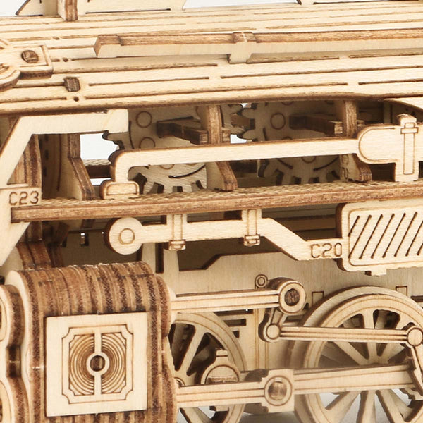 Puzzle en bois 3D ROKR Prime Locomotive à vapeur Express