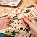 Puzzle en bois 3D ROKR Prime Locomotive à vapeur Express