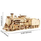 Puzzle en bois 3D ROKR Prime Locomotive à vapeur Express