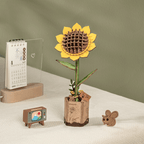 Puzzle 3D en bois Rowood - Tournesol