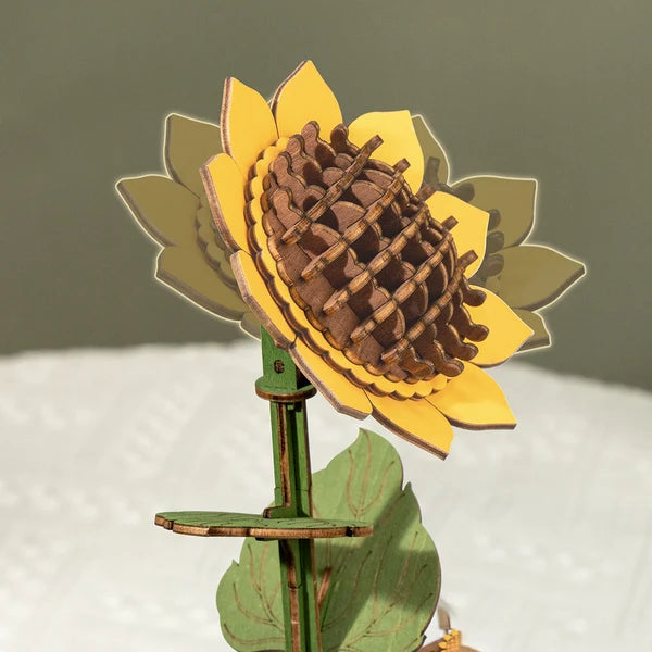 Puzzle 3D en bois Rowood - Tournesol