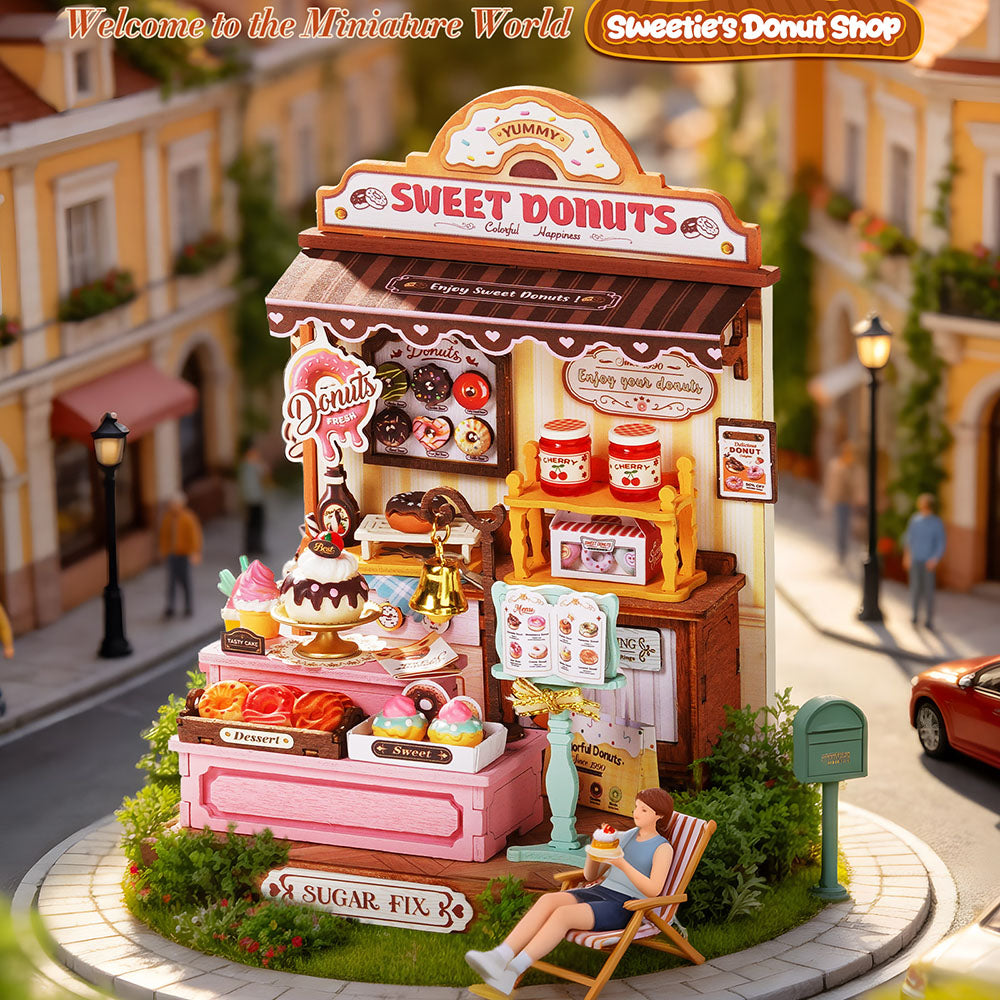 Miniature maison DIY "Sweetie's Donut Shop" de Rolife