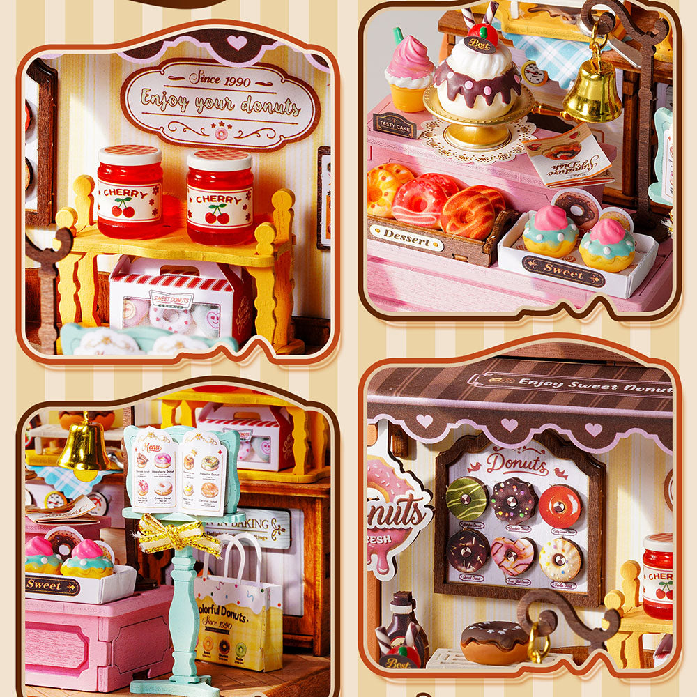 Miniature maison DIY "Sweetie's Donut Shop" de Rolife