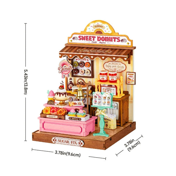 Miniature maison DIY "Sweetie's Donut Shop" de Rolife