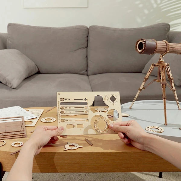 Télescope monoculaire ROKR Puzzle en bois 3D