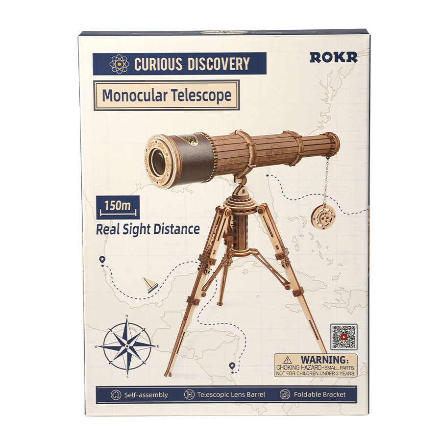 Télescope monoculaire ROKR Puzzle en bois 3D