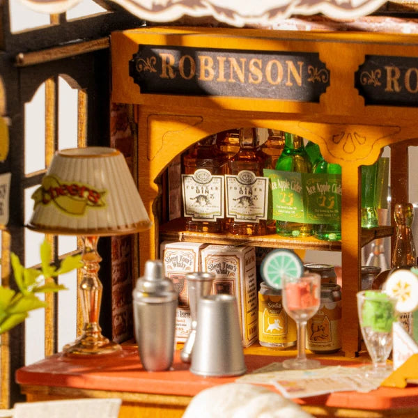 Mini-maison miniature DIY Rolife "Bar des chats soûls"