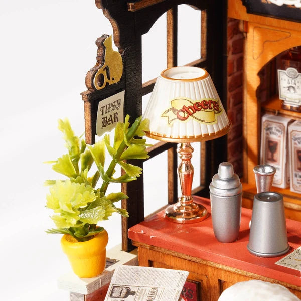 Mini-maison miniature DIY Rolife "Bar des chats soûls"