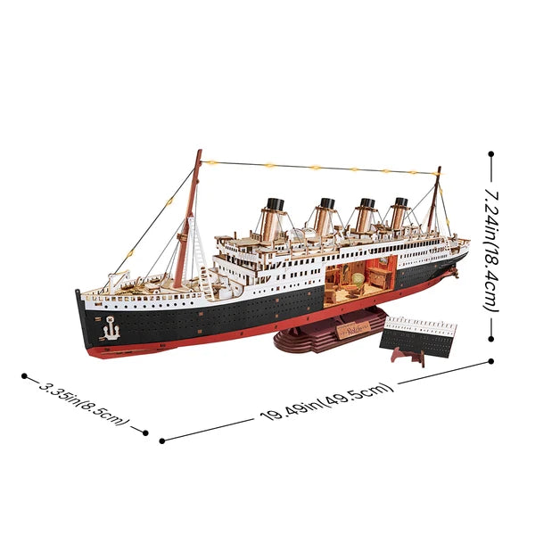 Rolife 1912·Puzzle en bois 3D L'Éternel voyageur de l'Atlantique