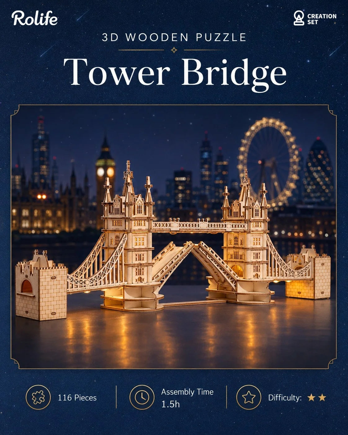 Rolife Pont de la Tour avec lumières LED