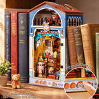 Miniature d'angle de bibliothèque Rolife Treasure Toy Shop à monter soi-même